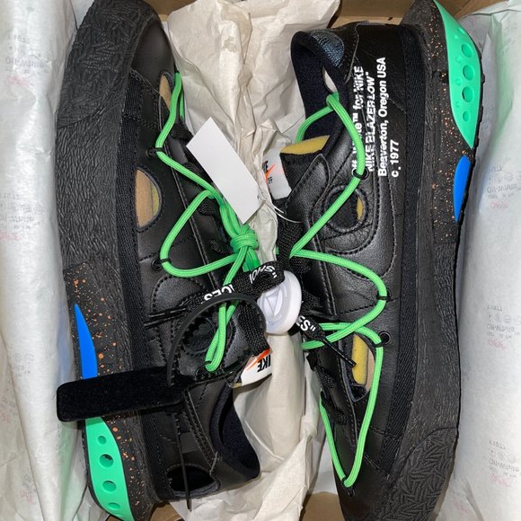 Nike x Off-White Blazer Low (Electro Green) - DH7863-001 - Size 10 - Picture 3 of 6